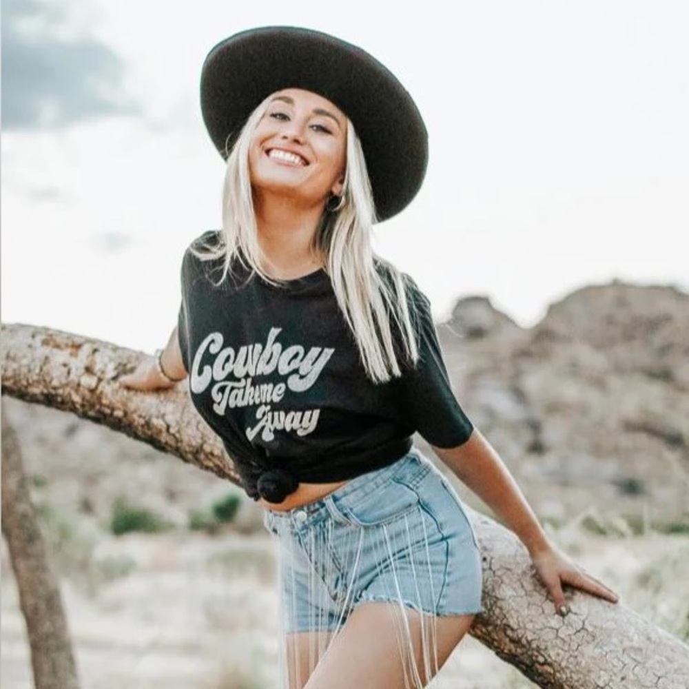 Cowboy take me away Black Women's Top
